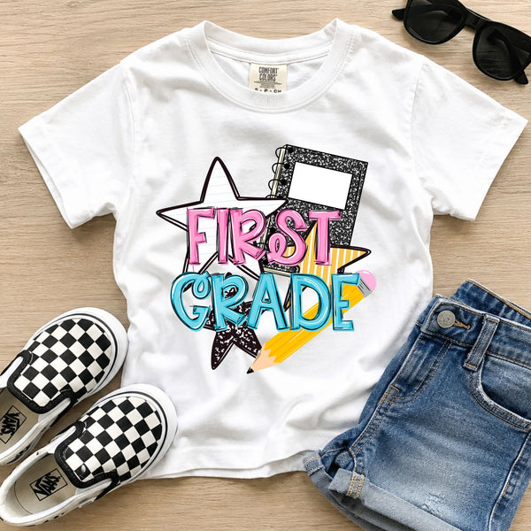 Composition Notebook Grade Levels - Pink (Pre-K - 5th Grade)