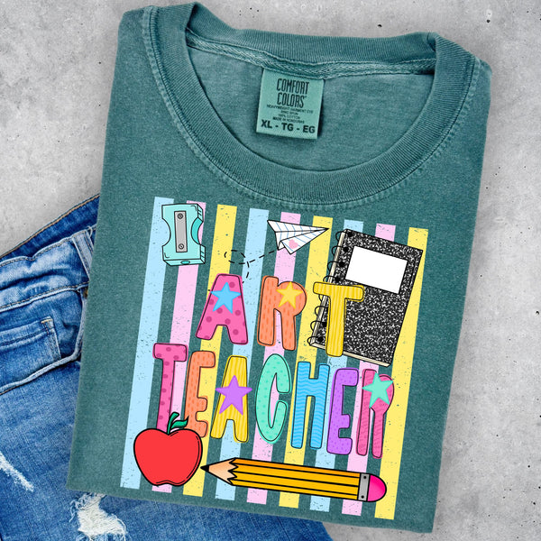 Colored Stripes Art Teacher