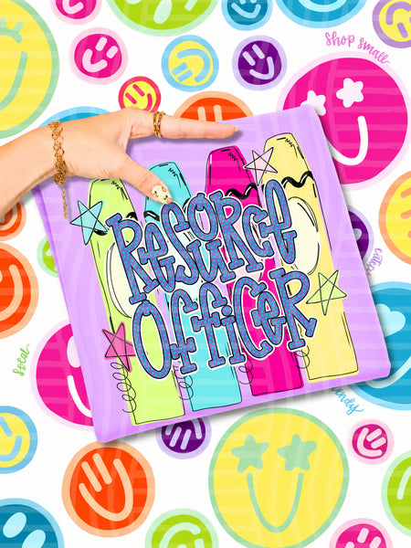 Resource Officer Neon Crayons