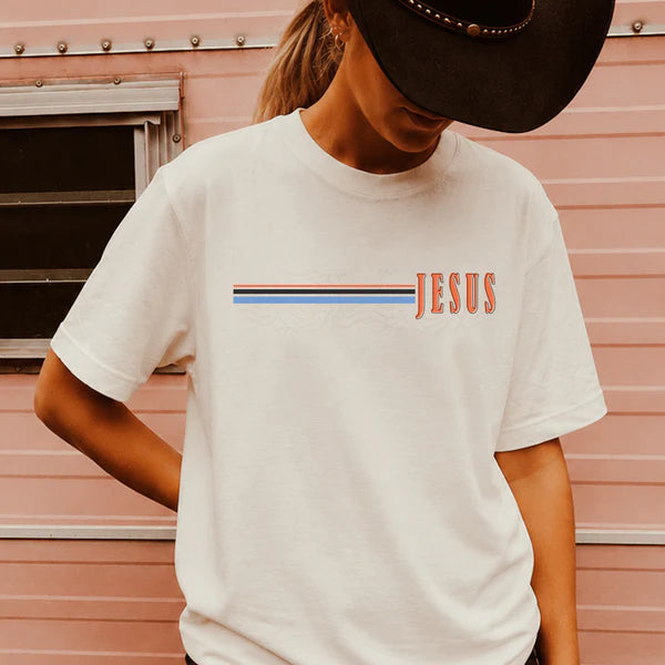 Retro Stripes Jesus (Closes 7/25)
