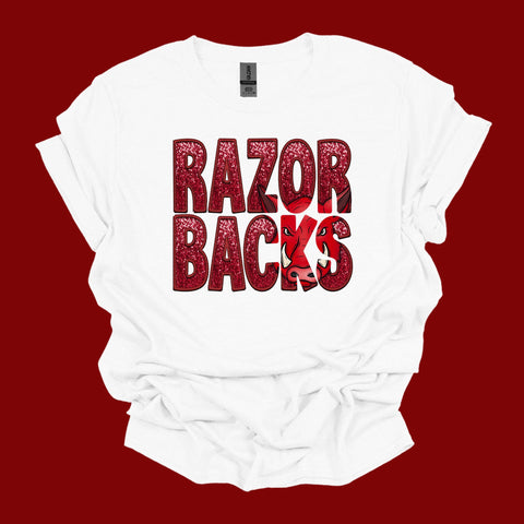 Razorback Faux Embroidery with Knockout