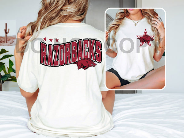 Razorbacks Star - Front/Back Design