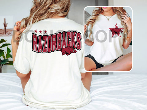 Razorbacks Star - Front/Back Design