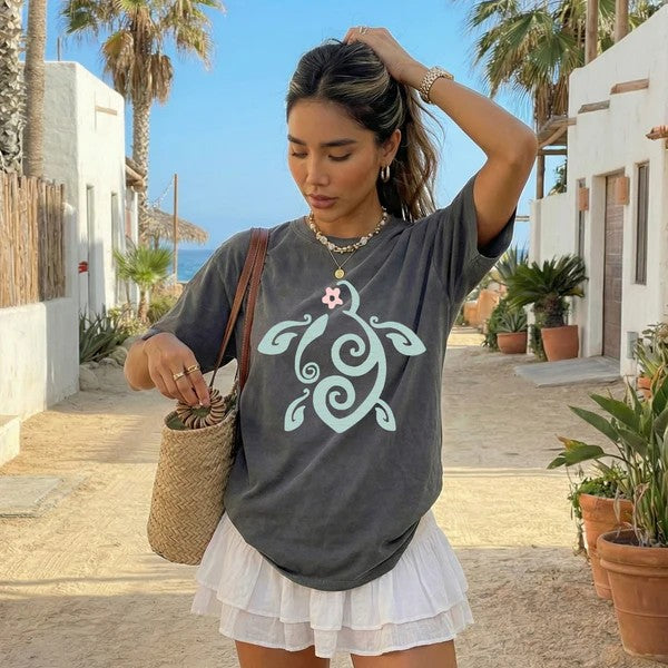 Sea Turtle with Flower (Closes 4/18)