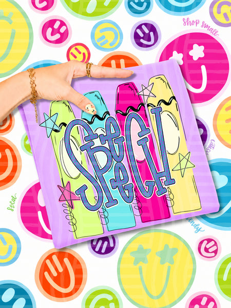 Speech Neon Crayons