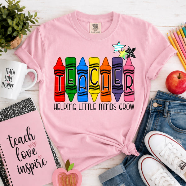 Teacher Helping Little Minds Grow