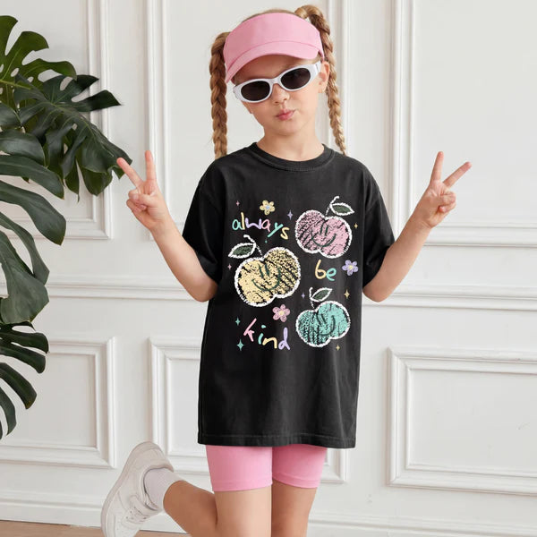 Always Be Kind Smiley Apples - Colorful Words (Closes 7/4)