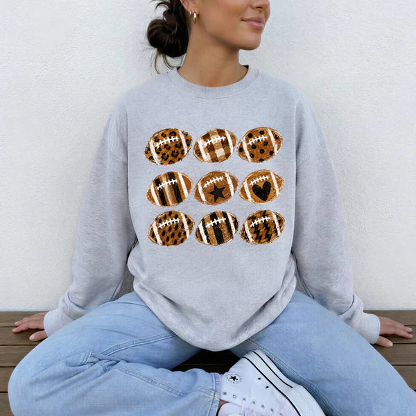 Brushed Pattern Football Collage (Closes 7/25)