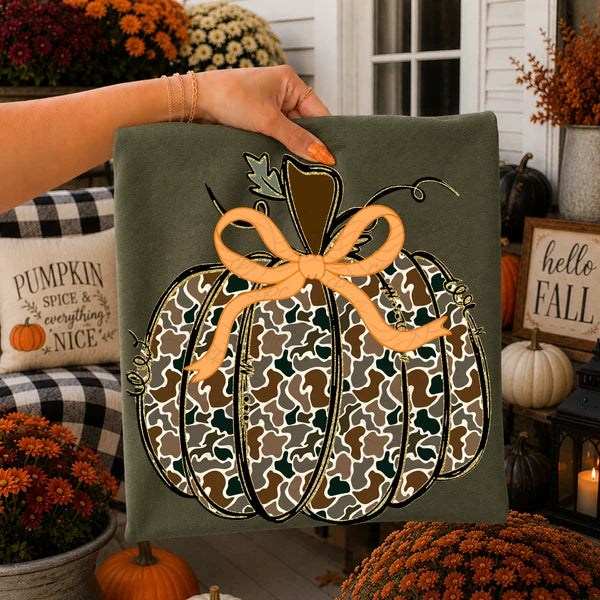 Camo Whimsy Pumpkin (Closes 9/5)