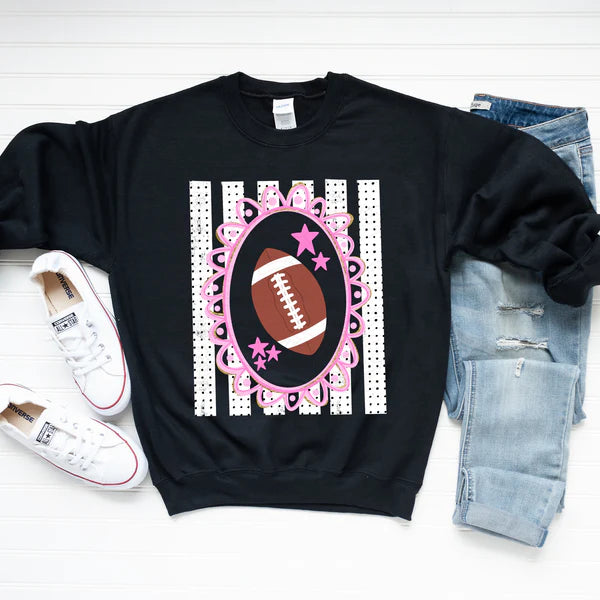 Dotted Stripes Football Frame (Closes 7/11)