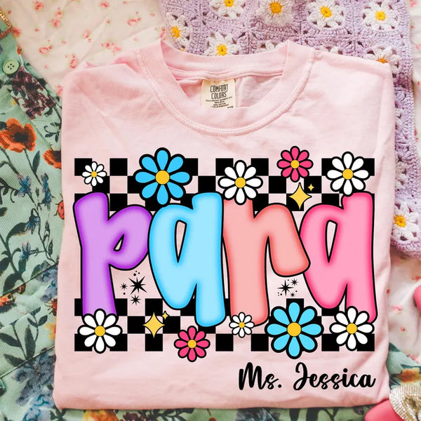 Retro Checkered Para - Personalized