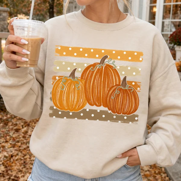 Polka Dot Stripes Pumpkins (Closes 9/12)