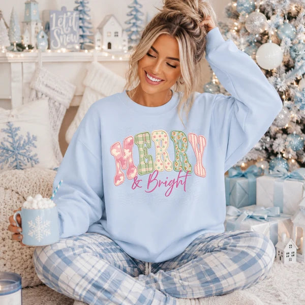 Pastel Faux Patchwork - Merry & Bright (Closes 10/3)