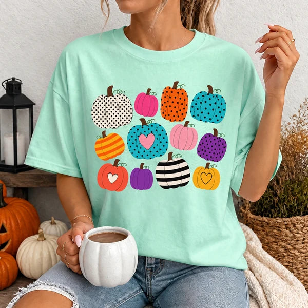 Preppy Colorful Pumpkin Collage (Closes 9/12)