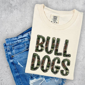 Bulldogs Camo Mascot