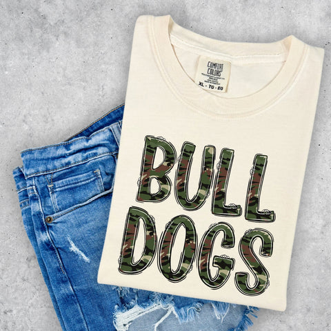 Bulldogs Camo Mascot
