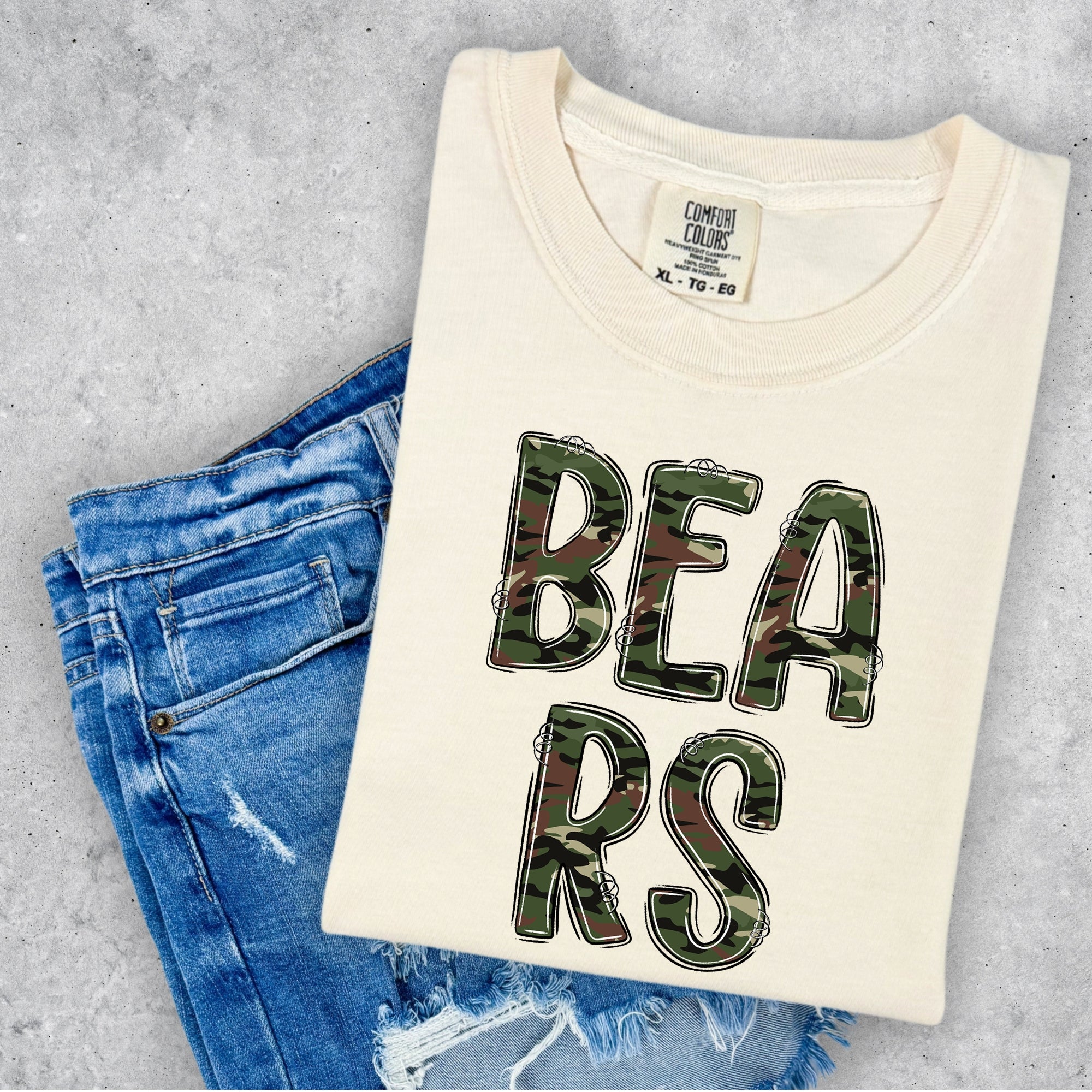 Bears Camo Mascot