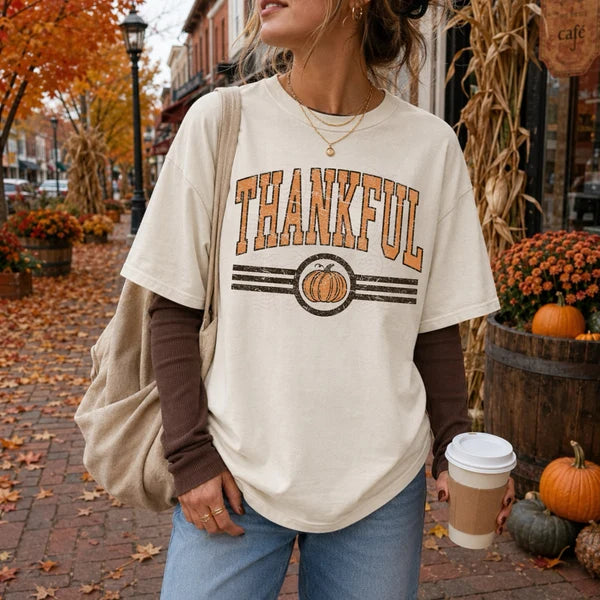 Retro Pumpkin Thankful (Closes 10/3)