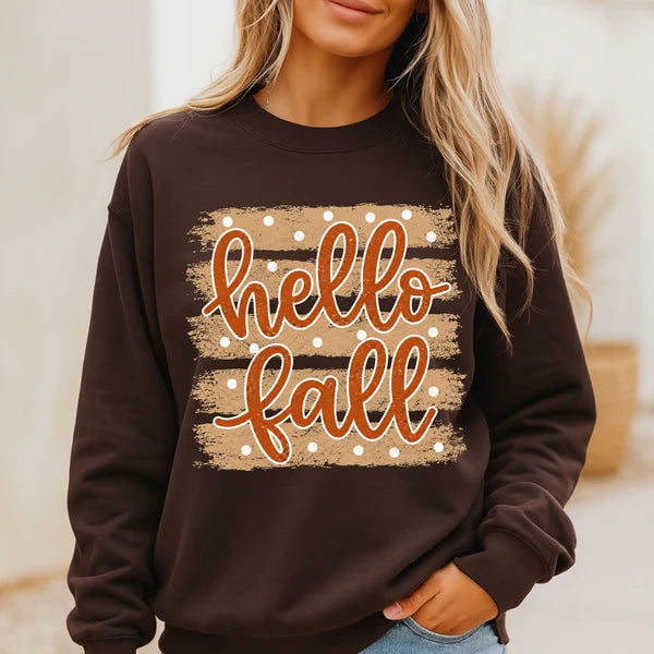 Stripes Polka Dots Hello Fall (Closes 8/15)
