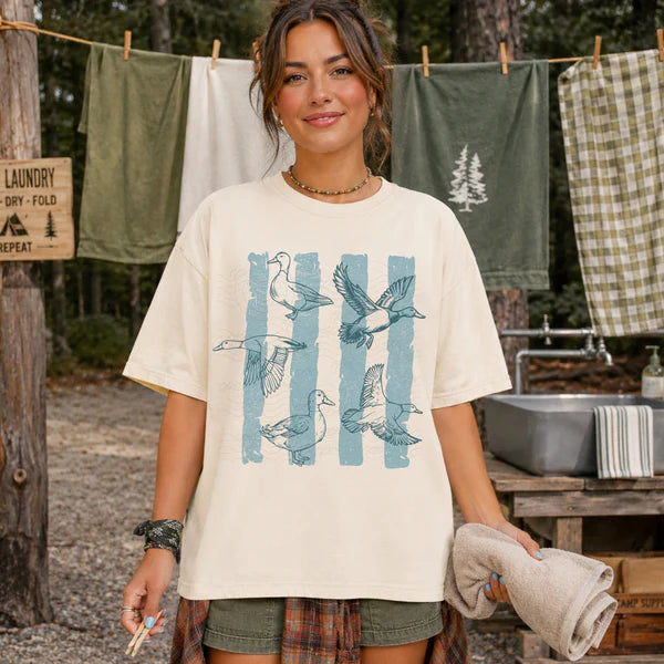 Vintage Duck Stripes - Green, Orange, or Blue Stripes (Closes 7/4)