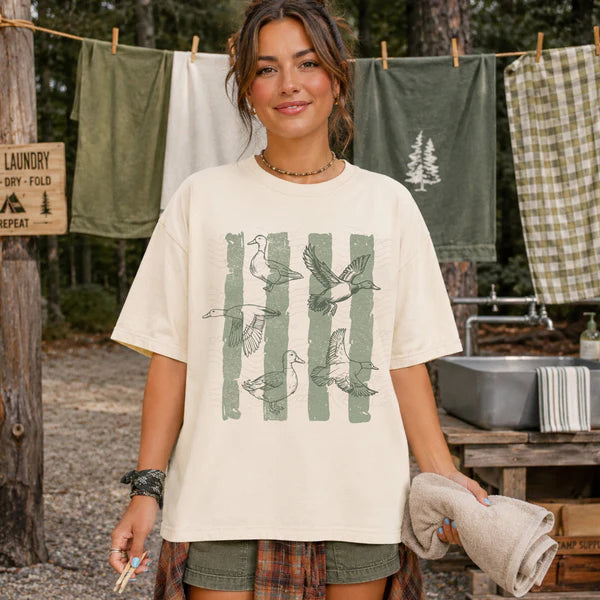 Vintage Duck Stripes - Green, Orange, or Blue Stripes (Closes 7/4)