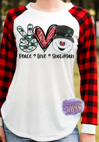 Peace Love Snowman (Winter)