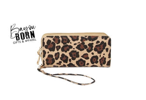 Cheetah Print Flat Wallet