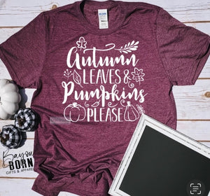 Autumn Leaves & Pumpkins Please