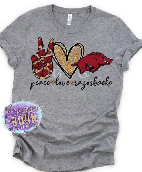 Peace Love Razorbacks
