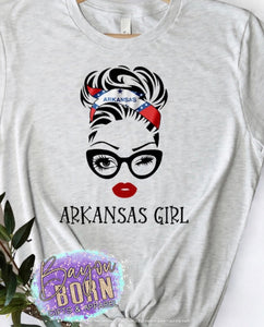 Arkansas Girl State Flag Bandana