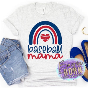 Baseball Mama Rainbow