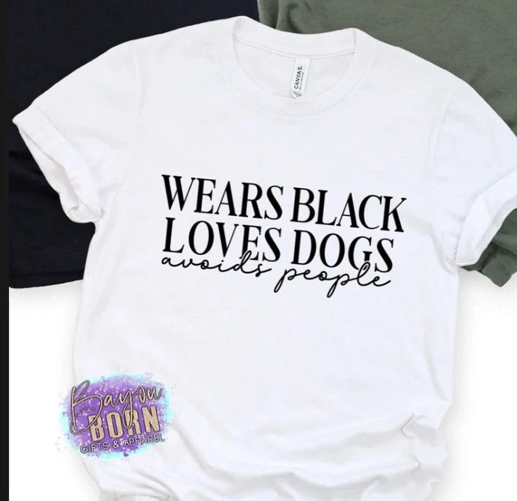 Wears Black Loves Dogs