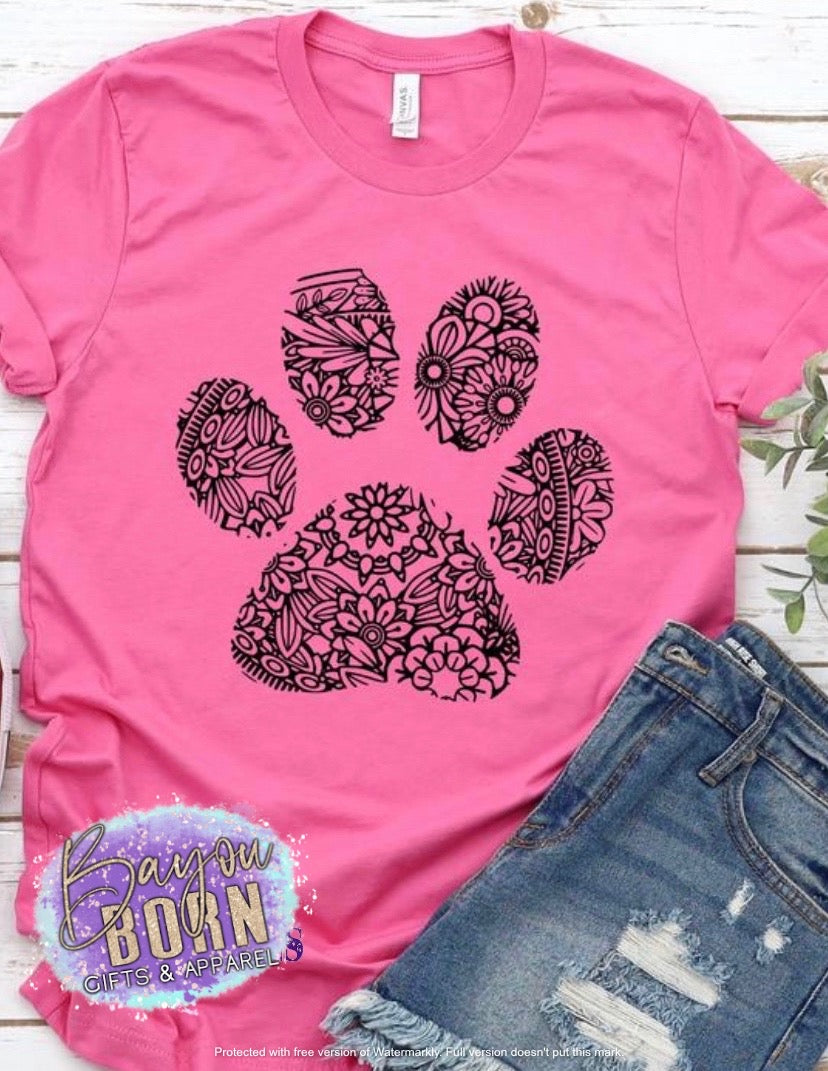 Paw Print Mandala No Outline