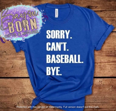 Sorry. Can’t. Baseball. Bye.