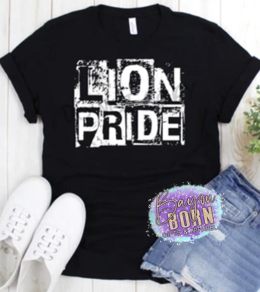 Lion Pride Block Letters - ADULT ONLY